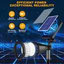 Solar Spot Lights Outdoor, 36 LEDs 1000LM Adjustable Solar Lights Outdoor Waterproof, 2-in-1 Solar Powered Spotlights Landscape Lighting for Garden, Yard, Pathway- 4 Pack (Cool White)