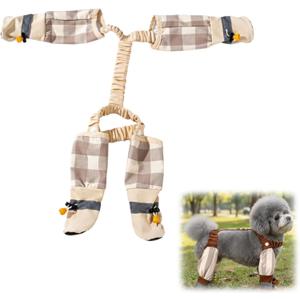 1 PCS Dog Suspender Boots, Anti Dirt Pants for Dogs, Anti Dust Pants with Shoes for Dogs, M Size