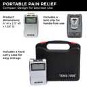 TENS 7000 Rechargeable Tens Unit Muscle Stimulator, Back Pain Relief, 4 Electrodes/Unit Pads, Period Pain Simulator, Muscle Recovery & Growth, Stim Machine, Electrotherapy, TENS Machine