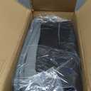 FH Group Three Row Striking Striped Full Set Car Seat Covers, Airbag Compatible & Split Ready  Universal Fit for Cars Trucks & SUVs Gray