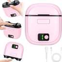 Electric Nail Clippers,3-Speed Adjustable Automatic Nail Clippers, Nail Clippers with Led Indicator Lights,USB Rechargeable,Adult,Child,and Elderly Safe Electric Nail Trimmers (Pink)