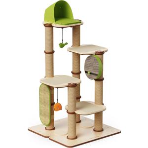 PETLIBRO Infinity Cat Tree Tower for Indoor Cats, Modular Design with Cat Bed, Toy, Felt Pads, Sisal Scratching Posts, 2-Second Setup, Sturdy Multi-Level Activity Center Cat Condo for Any Room