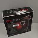 CHI Ceramic 1875 Watt Hair Dryer, Includes A Concentrated Nozzle, Quick-Drying, Reduces Frizz & Increases Shine, Jett Black