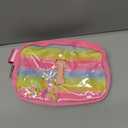 Fanny Pack for Girls,Birthday Easter Gifts,Chenille Initial Letter Girls Crossbody Bag,Preppy Teen Belt Bag for Graduation Travel Gifts,Cute Sequin Trendy Stuff. (Rose Red-I)