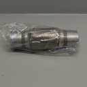 Exhaust Flex Pipe, 2.5''x 6''Stainless Steel Heavy Duty Exhaust Flex Pipe, Double Braid Exhaust Flex Tube, Overall Length 10''