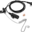Earpiece Headset Replacement for Motorola Radio BPR40 CLS1110 CLS1410 CP110 CP185 CP200D DEP450 DLR1020 DLR1060 PR400 RDM2070D RDU4100 RDU4160D RDV5100 RMM2050 RMU2040 RMV2080 2-pin Air Tube