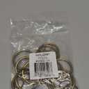 Ivilon Drapery Eyelet Curtain Rings - 1.7" Ring Loop for Hook Pins, Set of 14 - Warm Gold