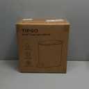TIPGO Slim Bathroom Trash Can with Lid Soft Close, Step Pedal, 6 Liter / 1.6 Gallon Stainless Steel Trash Bin, Small Garbage Cans for Bedroom, Office, Kitchen (Matte Black)