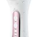 Face Scrubber Exfoliator,Facial Cleansing Brush Rechargeable IPX7 Waterproof with 5 Brush Heads,Electric Face Spin Brush for Exfoliating, Massaging and Deep Cleansing (White+Pink)