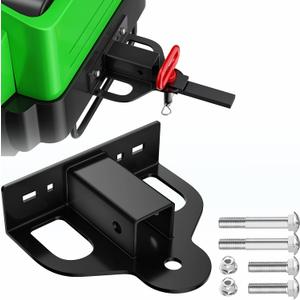 Upgraded Zero Turn Lawn Mower Hitch with 2" Receiver, 6mm Thicker Heavy Duty Steel Bolt On Trailer Hitch Receivers, Compatible with Many Models Lawn Mower, Tractor, Trailer, Golf Cart, ATV Etc.