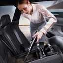 DEDC Car Vacuum Cleaner High Power, 15000Pa Cordless Vacuum Portable Rechargeable with LED Screen, Ultra-Lightweight Dust Buster with USB-C Charging, 2 Speeds, 4 in 1 Air Blower for Car, Home, Pet (Silvery)