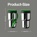 CHAKO LAB Stainless Steel Insulated Water Bottle with Two Drinking Ways | Twist Tumbler BPA-Free Leak-Proof | 17 oz Bottle with Ceramic coating | Sliver
