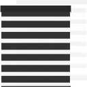 Cordless Zebra Blinds for Windows (42" W X 72" H, Black) Free-Stop Zebra Roller Shades Dual Layer Light Filtering Privacy for Day and Night, Light Control for Home, Bedroom, Office