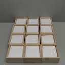 (12 Pack) 6" x 6" Unfinished Wooden Box Storage Organizer Small Wooden Boxs for Art Crafts Collectibles Home Venue Decor