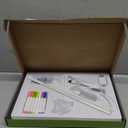 Led Drawing Board for Kids, Rechargeable LED Note Board with Colors 12 Markers, Light Up Acrylic Dry Erase Lumi Board with Stand for Classroom/Office/Home Christmas Decor/Gifts (White, 7.8x11.8in)