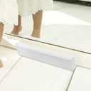 Veemoon Elegant Wooden Floor Mirror Stand Base Non-slip Support for Full Mirrors and Artwork Display Solid Wood Construction for Modern Interiors Deep Walnut Finish