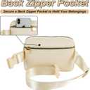 Belt Bag Fanny Pack Crossbody Bags with Initials Cute Stuff Birthday Gifts for Teenager Girls Trendy Stuff for Teens - White A,Khaki Bag