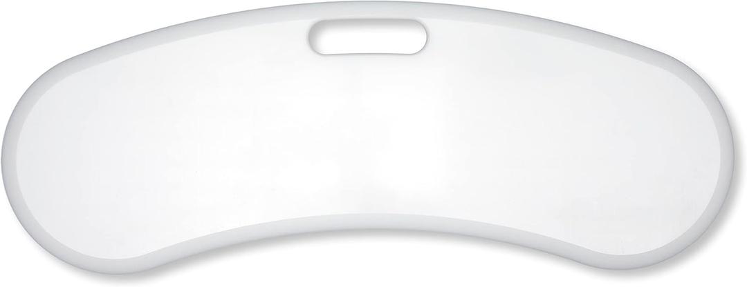 MedCo Technology Premium Seated Transfer Board, Friction-Reducing High Density Plastic, Soft Edges, Anti-Slip Pads, Curved with Transport Handle. Perfect for Bed, Wheelchair, Toileting, and More