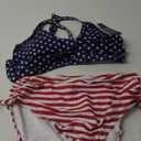 Fanuerg Women's Sexy V Neck Bikini Sets Hollow Out Two Piece Swimsuits Cutout Mid Waist Bathing Suit XL