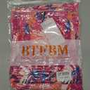 BTFBM Womens Spring 2026 Casual Maxi Dresses Short Sleeve Smocked Tiered Floral Boho Long Beach Dress with Pockets (L)