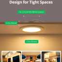 Bojim 6 Pack 12v Recessed Led Lights Low Voltage RV Puck Light Interior with Hub and 59in Cords, 3CCT Super Bright Easy to Install Flush Mount Ceiling Lighting IP44 Waterproof for Van Trailer Boat