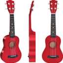 NOT HOME Soprano Ukulele Beginner Pack, 21 Inch Basswood kids Ukuleles Starter Kit with Gig Bag Spare Strings Tuner and Picks. (red)
