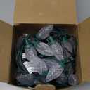 C9 LED Christmas Lights Outdoor, 50 LED 32 FT C9 String Lights for Christmas Plug-in Strawberry Bulbs Connectable UL Certified for for Indoor Outside Roofline Patio Home Xmas Decoration, Warm White