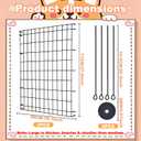 Dog Crate Divider Panel,Include 2 Metal Panels,4 Connecting Rods and 4 Spacers,Adjustable Metal Pet Kennel Divider,27.9''H,Adjustable Width 18.1"-34.61",Fit Large Dog Crate (Crate NOT Included)