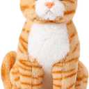 Libima 13 Inch Orange Cat Stuffed Animal Realistic Cat Plush Toy Soft Cute Stuffed Kitten Plushie Doll for Kids Birthday Gifts Pet Party Favors Bedroom Sofa Car Home Decor