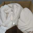 BEDELITE Faux Fur Fleece Queen Comforter Set - Fluffy & Warm Cream White Comforter Queen SizeUltra Soft and Cozy Winter Bedding Set,Fuzzy Thick Bed Set,1 Comforter and 2 Pillowcases