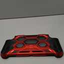 Mumba Protective Case for Nintendo Switch (2017 Release), [Battle Series] [Built-in Kickstand] Heavy Duty Grip Cover for Nintendo Switch Console with Comfort Padded Hand Grips (Red)