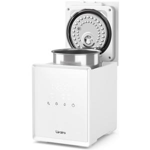 3L Stainless Steel Warm Mist Humidifier with Easy Clean and Warm Steam Function, Healthy Air Mist Humidifiers for Bedroom Living Room, with Sleep Mode and Auto-off Setting