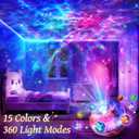 Galaxy Projector for Bedroom, 15-Color Galaxy Light Projector Star Projector for Bedroom Galaxy Projector Night Light Projector, Remote 15 White Noise Sound Machine with Light Ceiling Projector Gifts