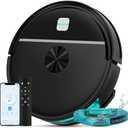 Robot Vacuum and Mop Combination,5000Pa Powerful Suction,Automatic Recharge,2-in-1 Mopping Robot Vacuum Cleaner,with Wi-Fi/App/ Remote,Trash Bin and Water Tank,Suitable for Hair,Hard Floor and carpet