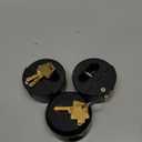 3 Pack Puck Locks for Trailers Keyed Alike 2-7/8 Hidden Shackle Padlocks Heavy Duty Solid Steel Trailer Door Lock W/6 Keys High Security Anti Theft Van Door Lock for Trucks Shed