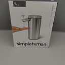 simplehuman 9 oz. Touch-Free Automatic Rechargeable Sensor Pump, Brushed Stainless Steel, New