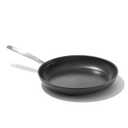 OXO Enhanced 10" Frying Pan Skillet, PFAS-Free Ceramic Nonstick, Durable Hard Anodized Cookware, Scratch Resistant, Stainless Steel Handle, Good Grips, Dishwasher Safe, Oven safe, Black