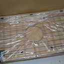 Sink Bottom Grid 24-1/8" x 12-5/8", Centered Drain with Corner Radius 1-1/2", Sink Protector Stainless Steel Material