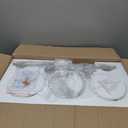 WOSHITU Nickel Bathroom Vanity Light Fixtures: Vanity Lighting Fixtures Over Mirror 23.4 inch with Milky White Frosted Glass, 3-Lights Vanity Light Above Mirror Bathroom Wall Light(Exclude Bulb)