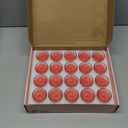 20 Packs Unscented Red Votive Candles in Glass Bulk Small Soy Wax Candles for Home Party Weddings Holiday, 20 X 1.8oz Red