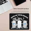 Funny Square Cat Mouse pad with Durable Stitched Edges Washable, Anti-Slip Rubber Base Wireless Mouse Pads for Desk, Computers, Laptop 9.5 x7.9 Inch