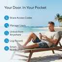 ULTRALOQ U-Bolt WiFi Smart Lock with Door Sensor, Built in Wi-Fi Keypad Deadbolt Lock for Front Door, Remote Control, Auto-Lock, Compatible with Alexa, Google, SmartThings, Easy Install, Matte Black