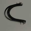 uxcell 6Pcs 150mm(6") Cable Clamp, Rubber Pipe Strap Rubber Cushioned 304 Stainless Steel Hose Clamp U Shape Metal Clamp Tube Holder for Tube Pipe Wire