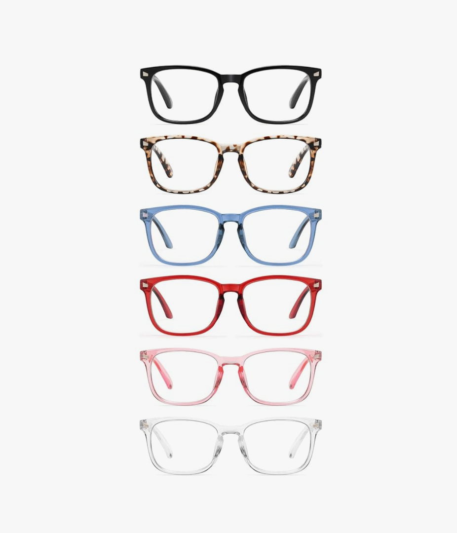 CCVOO Mix & Match Reading Glasses for Women - Lightweight, Comfortable Fit, Clear Vision - Blue Light Blocking