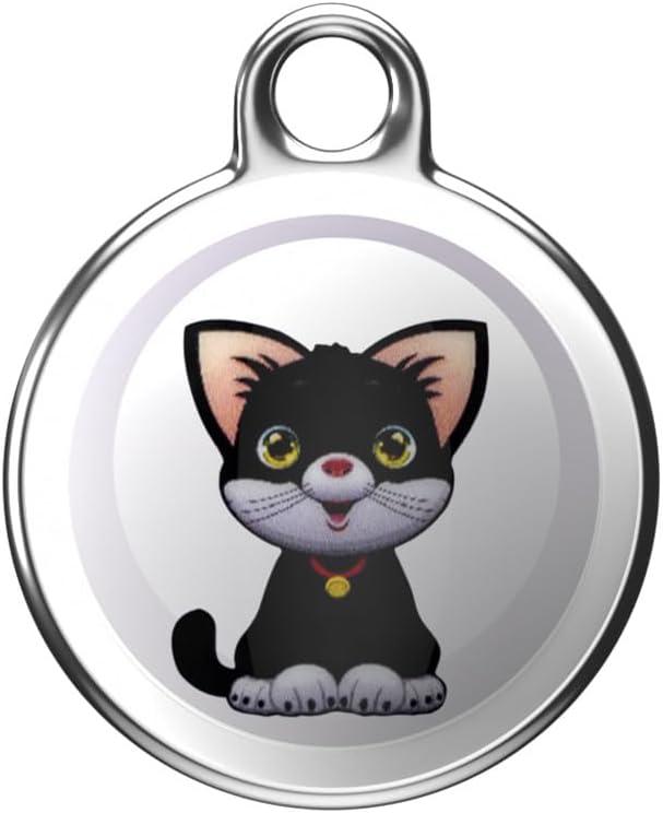 Universal Pet Tracker Smart Tracking Device Anti-Lost Collar for Dogs and Cats Long Battery Life Bluetooth Positioning Global Cross-Border Popular (Round cat)
