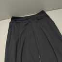 SANTINY Capri Pants for Women Wide Leg Yoga Casual Cropped Pants with Pockets Loose Tummy Control High Waist Capris L
