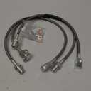 3 Pcs Front and Rear Stainless Brake Lines Compatible With 1971-1987 Chevy GMC C/K 10 15 20 K5 Blazer 4-6" Lift Part Numbers 89340S 89335S