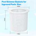 ChangTa R38013A Pool Skimmer Basket for Inground Pool Compatible with Pentair American Admiral Skimmer Basket Pool Basket Skimmer Pool Skimmer Basket Replacement for Pentair r38013a