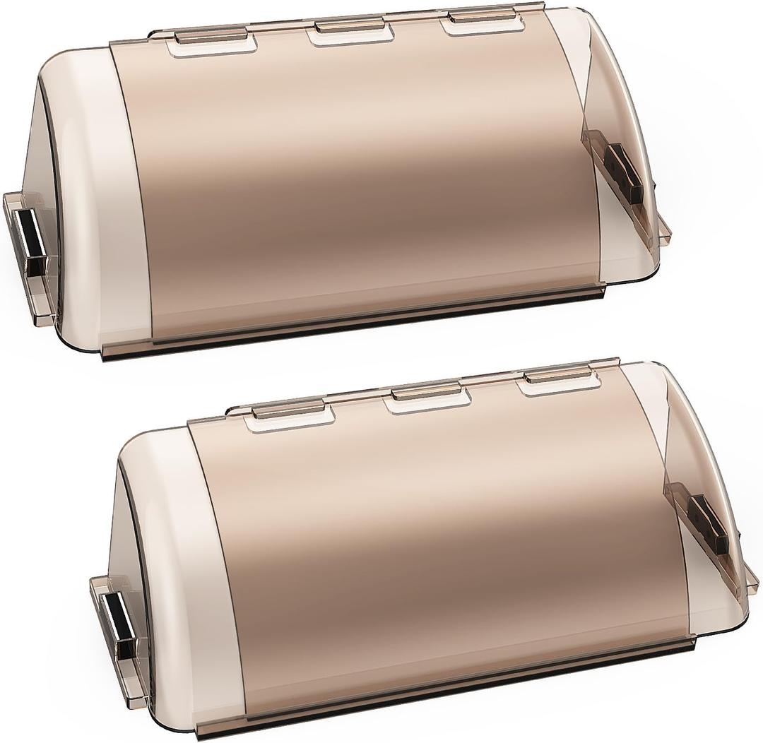 Ventilation Air Vent Deflector - Magnetic and Adjustable 10-14 Inches for Floor Vents, Home, sidewall, Office or Ceiling Registers (2pcs), Black