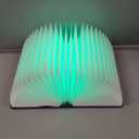 Book Lovers Gifts BookLamp - 5 Color Lights, 1200mAh Battery, Foldable Paper Lamp as Book Decor & Accessories, Hot Foil Cover Design, Unique Gifts for Women or Friends & Christmas